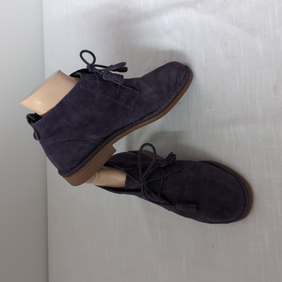 Hush Puppies Cyra Catelyn ankle boots booties, chukka, purple, women's 8.5 - Picture 2 of 12